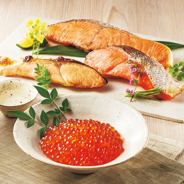 ANA’s FRESH GIFT 鮭食べ比べといくら醤油漬 送料無料 メーカー直送