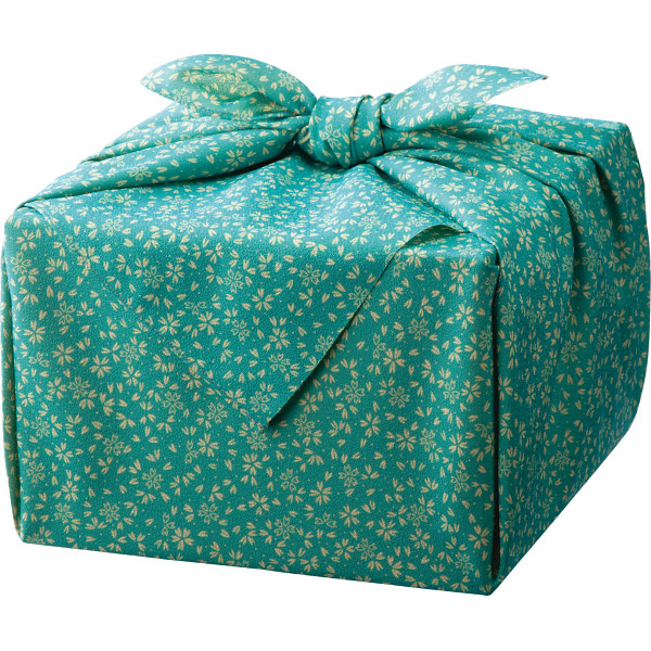 「幸せの宝箱」二段重ね 日本製風呂敷包み ブルー ピンク（のし・包装・メッセージカード不可）| 『内祝い』『出産内祝い』